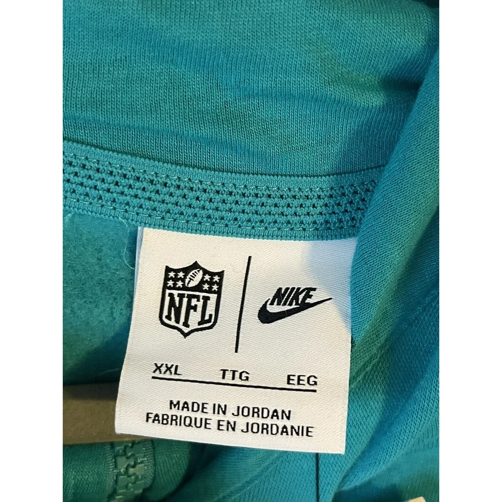 Miami Dolphins NFL Football Nike‎ Full Zip Hooded Jacket Men's 2XL NWT